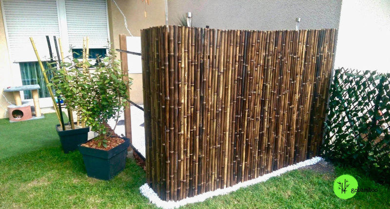 inspirace bambusový plot